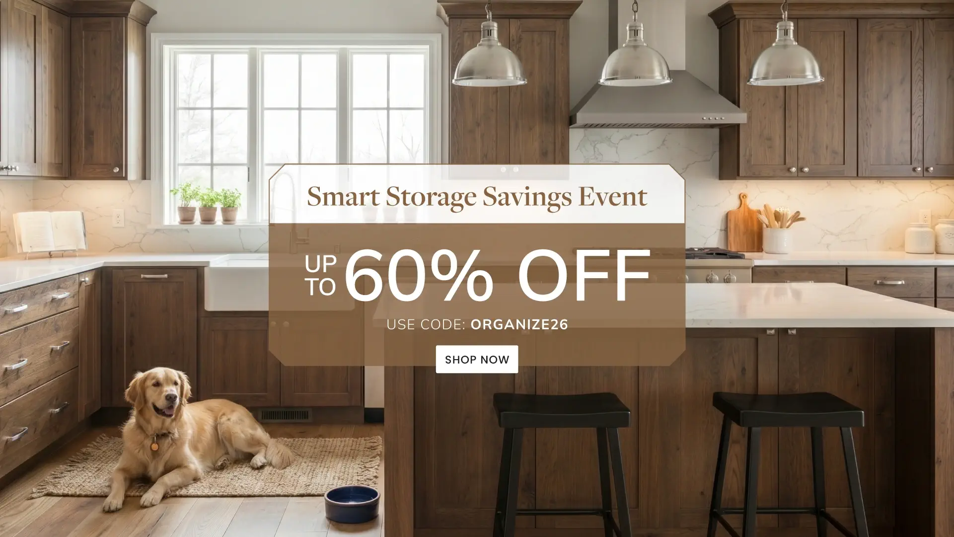Smart Storage Savings Event: Up to 60% off with Code ORGANIZE26